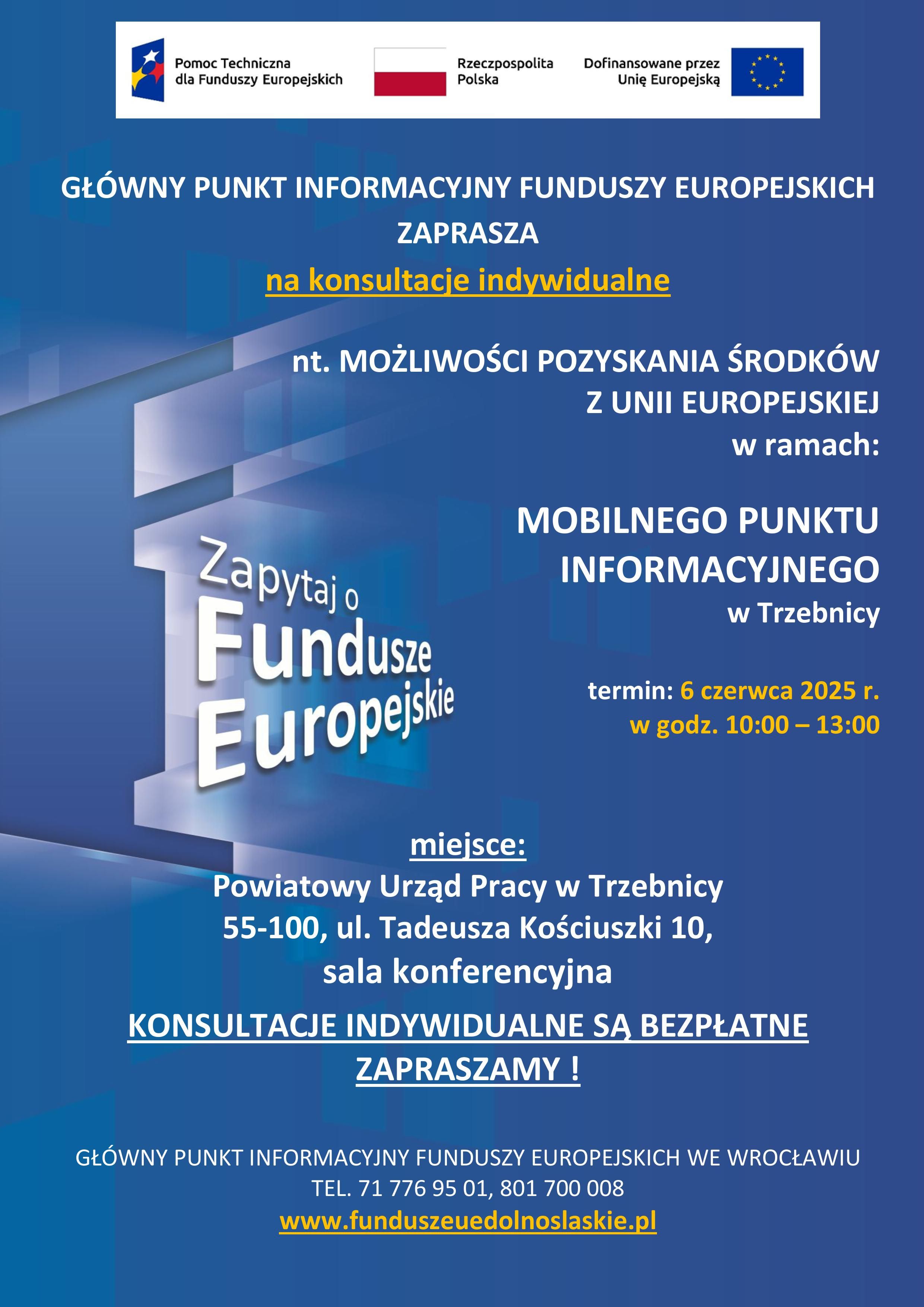 Zdjęcie artykułu Mobilny Punkt Informacyjny Funduszy Europejskich - 6 czerwca 2025