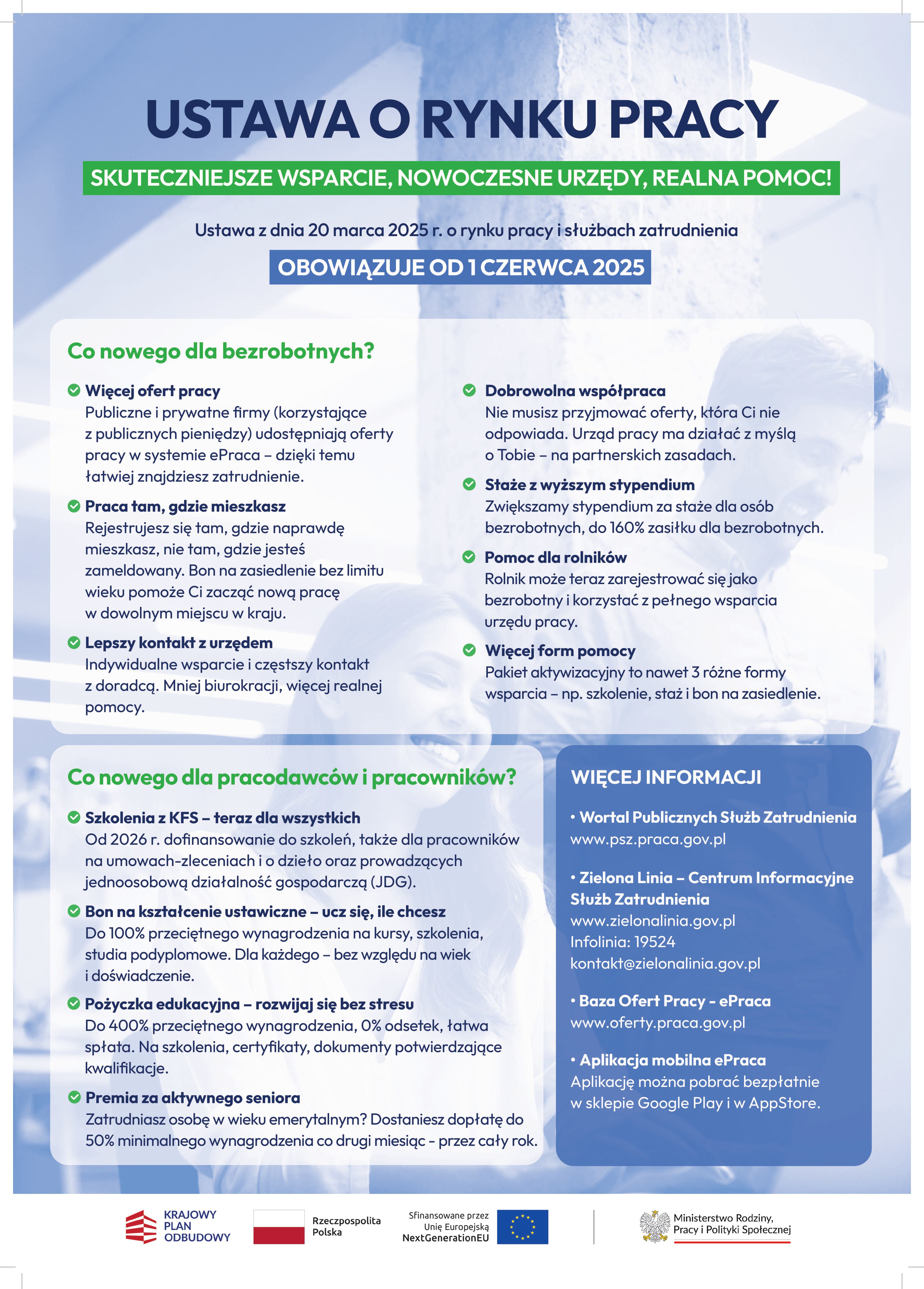 Zdjęcie artykułu Ustawa o rynku pracy i służbach zatrudnienia - ważne informacje