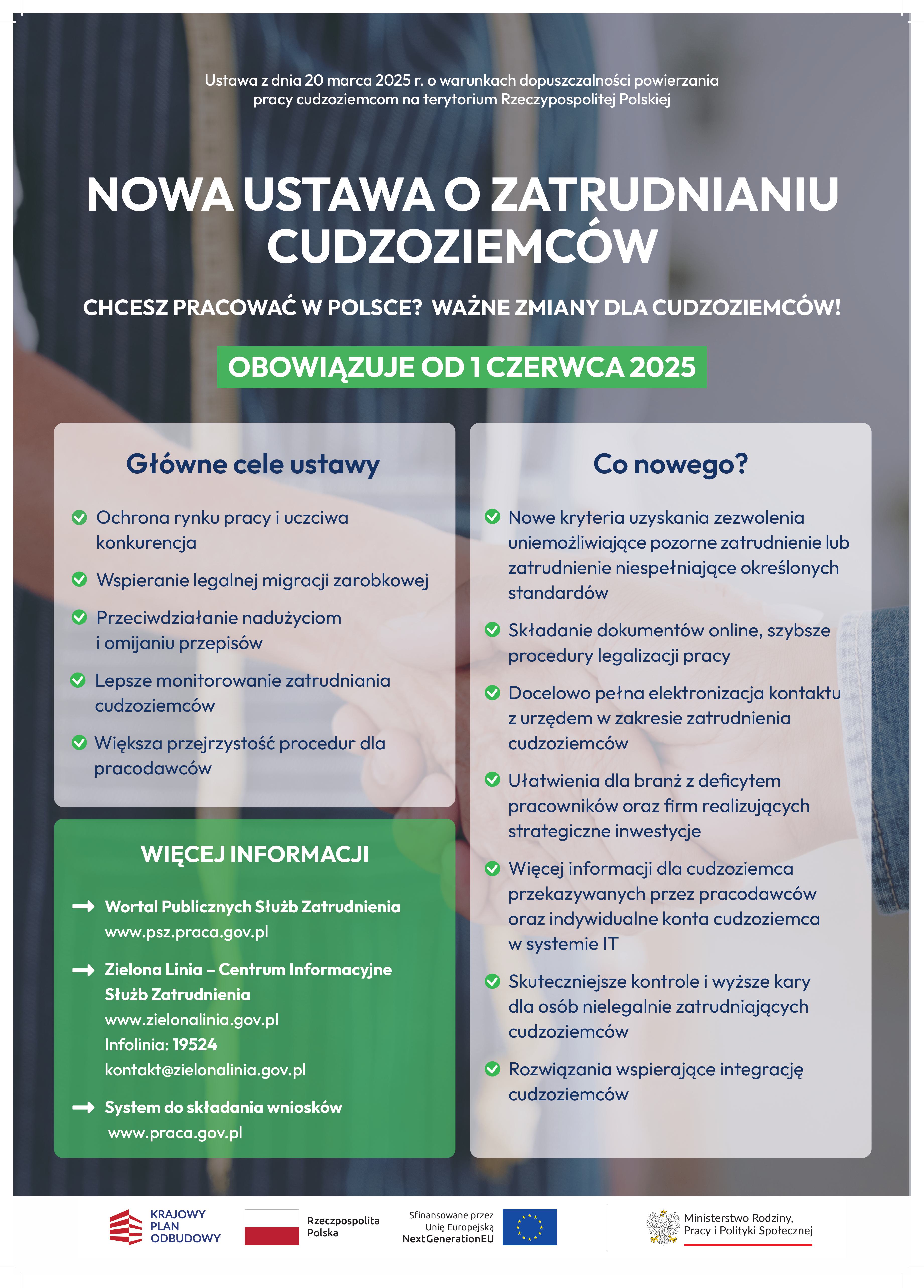 Zdjęcie artykułu Ustawa o warunkach dopuszczalności powierzania pracy cudzoziemcom na terytorium Rzeczypospolitej Polskiej - ważne informacje
