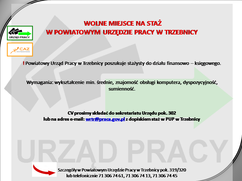 staż w PUP