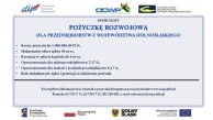 slider.alt.head Plakat informacyjny dotyczący oferty pożyczkowej dla MŚP z województwa dolnośląskiego