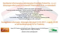 Obrazek dla: Spotkanie infornacyjno-rekrutacyjne (Contrain Poland Sp. z o.o.) dotyczące ofert pracy w Holandii i Niemczech